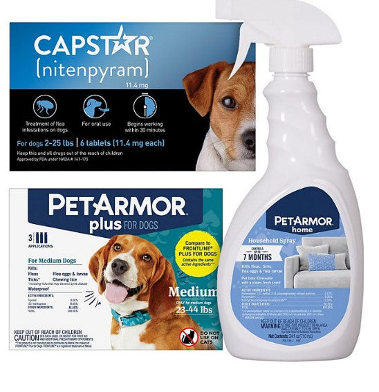 PetArmor Plus Capstar Flea & Tick Bundle for Medium Dogs, 23-44 lbs.