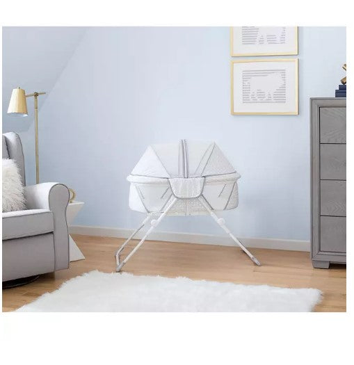 Delta Children EZ Fold Ultra Compact Travel Bassinet, Mirage (Choose Your Color)