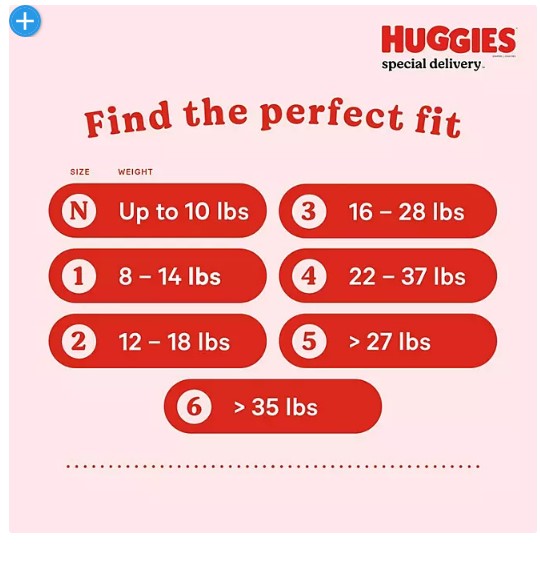 Huggies Special Delivery Baby Diapers (Sizes: 1-6)