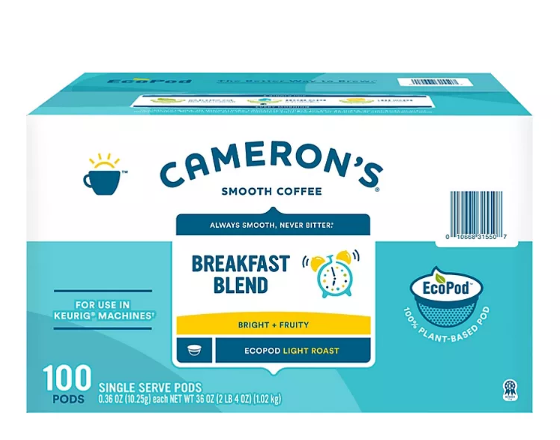 Cameron's Coffee Single-Serve Cups, Breakfast Blend (100 ct.)