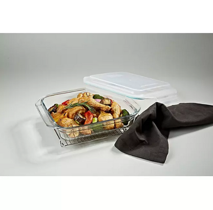 Glasslock 6-Piece Glass Bakeware Food Storage Set