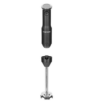 Chefman Cordless Portable Immersion Blender with One-Touch Speed Control