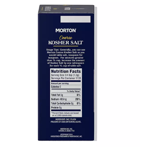 Morton Coarse Kosher Salt (3 lbs.)