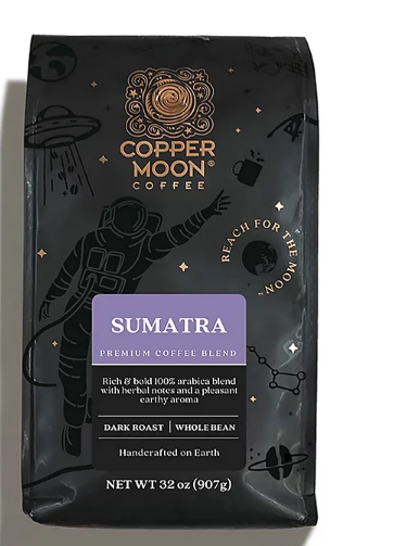 Copper Moon Coffee Whole Bean Blend, Sumatra (32 oz.)