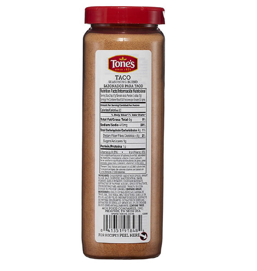 Tone's Taco Seasoning (23 oz.)