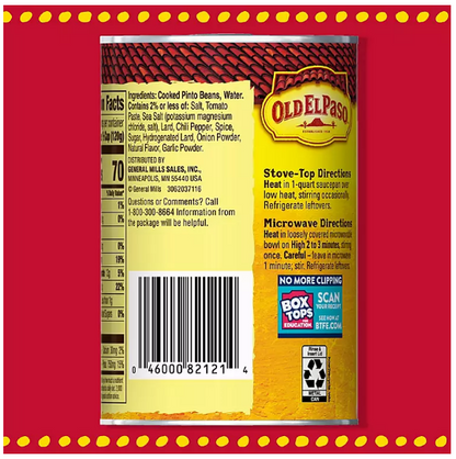 Old El Paso Traditional Refried Beans (16 oz., 6 pk.)