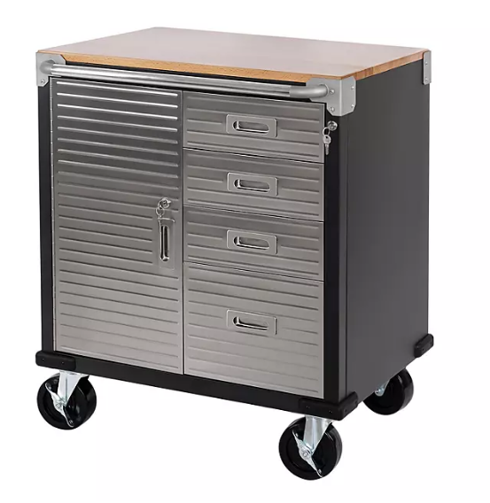 Seville Classics ULHD 4-Drawer Rolling Cabinet