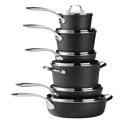 The Rock by Starfrit 12-Piece Cookware Set