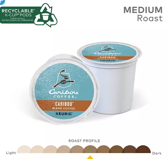 Caribou Coffee Caribou Blend K-Cup Pods (100 ct.)