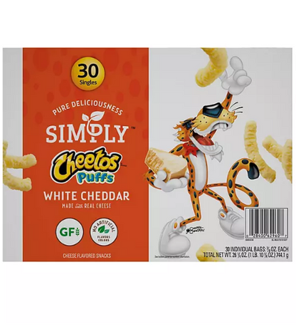 Simply Cheetos Puffs White Cheddar (30 ct.)