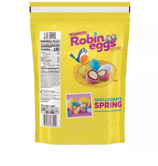 WHOPPERS Robin Eggs Malted Milk Treats, Easter Candy, Bulk Bag (43 oz.)