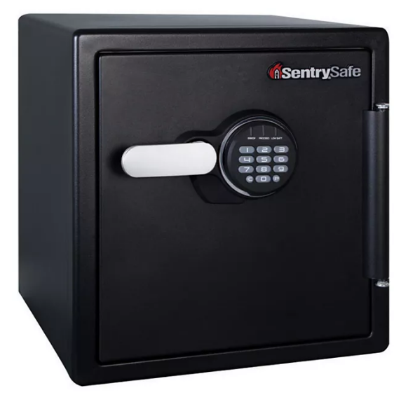 SentrySafe SFW123FTC Fire-Resistant and Water-Resistant Safe with Digital Lock, 1.23 Cu. ft.