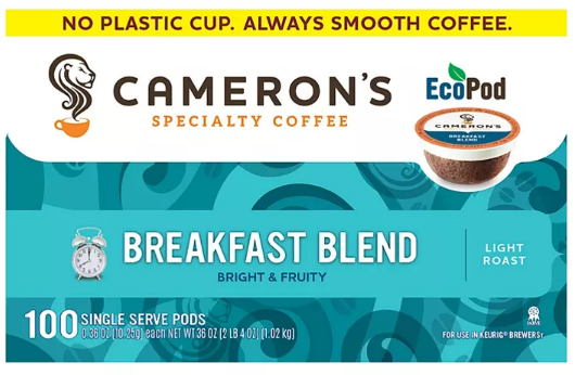 Cameron's Coffee Single-Serve Cups, Breakfast Blend (100 ct.)