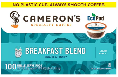 Cameron's Coffee Single-Serve Cups, Breakfast Blend (100 ct.)