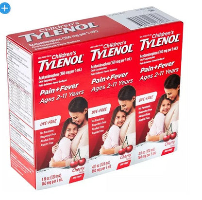 Children's Tylenol Oral Suspension, Cherry (4 oz., 3 pk.)