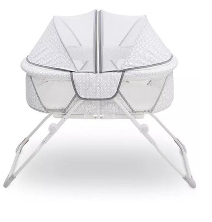 Delta Children EZ Fold Ultra Compact Travel Bassinet, Mirage (Choose Your Color)