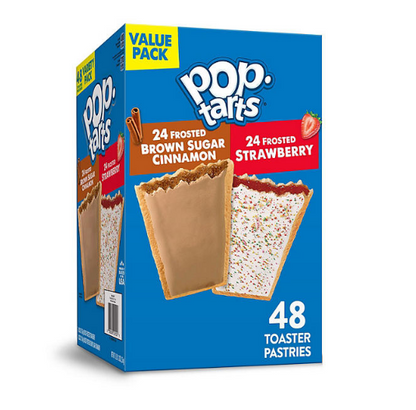 Pop-Tarts Frosted Variety Pack, Brown Sugar Cinnamon and Strawberry (48 ct.)