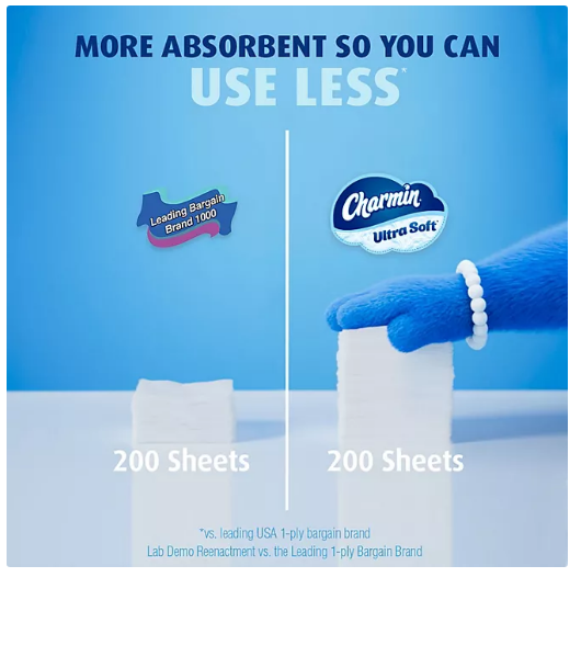 Charmin Ultra Soft Toilet Paper Extra Mega Rolls (231 Sheets/Roll, 32 Rolls)