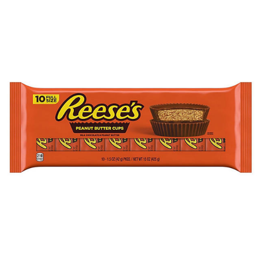 Reese's Milk Chocolate Peanut Butter Cups Candy (1.5 oz., 10 pk.)