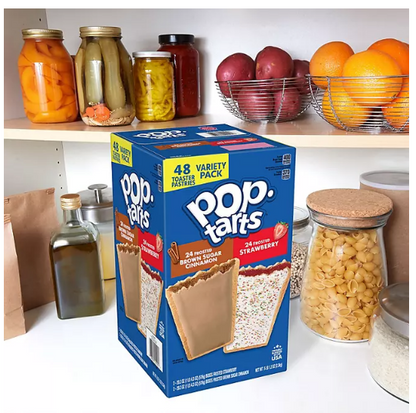 Pop-Tarts Frosted Variety Pack, Brown Sugar Cinnamon and Strawberry (48 ct.)