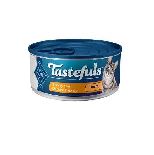 Blue Buffalo Tastefuls Pate Wet Cat Food, Variety Pack (5.5 oz., 32 ct.)