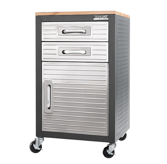 Seville Classics UltraHD 2-Drawer Rolling Storage Cabinet