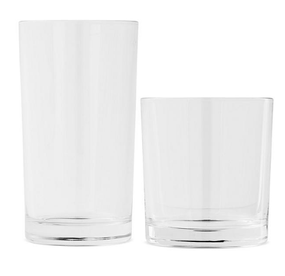 Member's Mark 16-Piece Crystal Drinkware Set (Assorted Colors)