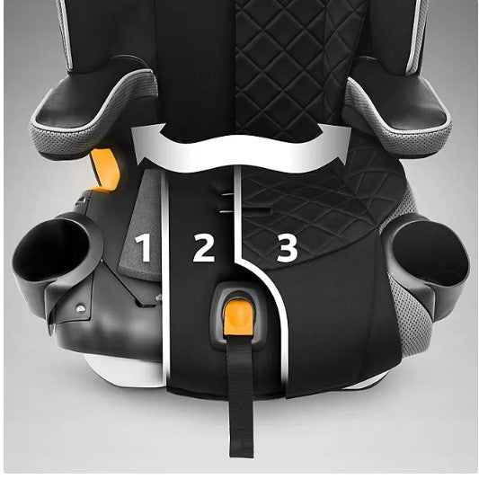 Chicco MyFit Zip Harness Booster Car Seat, Nightfall