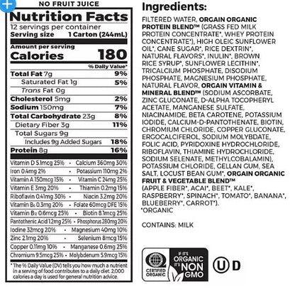 Orgain Kids Protein Organic Nutritional Shake, Strawberry (8.25 fl. oz., 12 pk.)