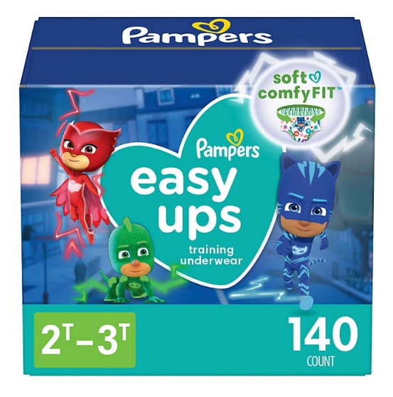 Pampers Easy Ups Training Pants Underwear for Boys (Sizes: 2T-5T)