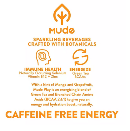 Mude Play Natural Caffeine Free Energy Drinks (12 fl. oz., 12 pk.)