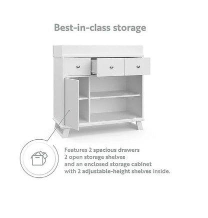 Storkcraft Modern Nursery Changing Table Dresser (Choose Your Color)