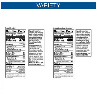 Pop-Tarts Frosted Variety Pack, Brown Sugar Cinnamon and Strawberry (48 ct.)