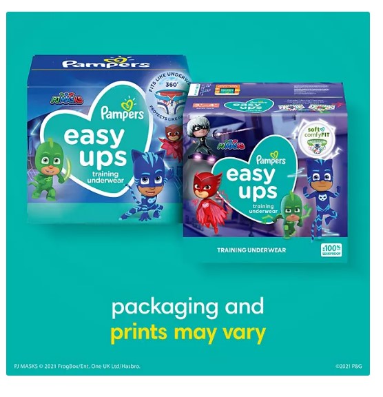 Pampers Easy Ups Training Pants Underwear for Boys (Sizes: 2T-5T)