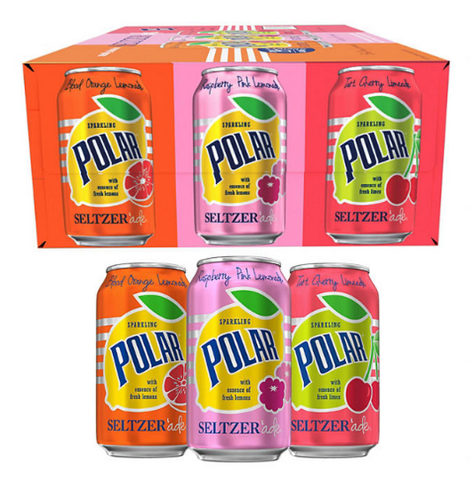 Polar Seltzer'ade Variety Pack (12 fl. oz., 24 ct.)