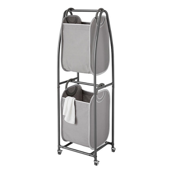 neatfreak 2-Tier Rolling Vertical Laundry Sorter