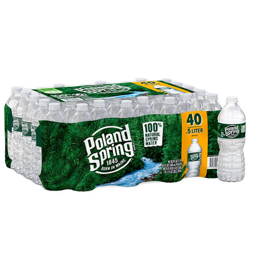 Poland Spring 100% Natural Spring Water (16.9 oz., 40 pk.)