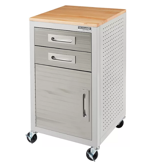 Seville Classics UltraHD 2-Drawer Rolling Storage Cabinet