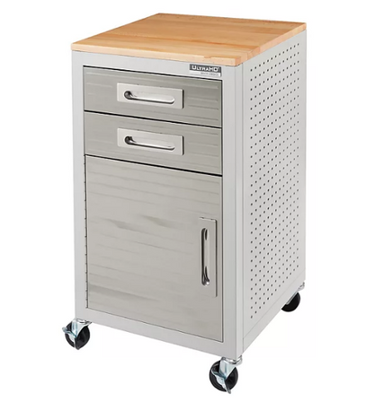 Seville Classics UltraHD 2-Drawer Rolling Storage Cabinet