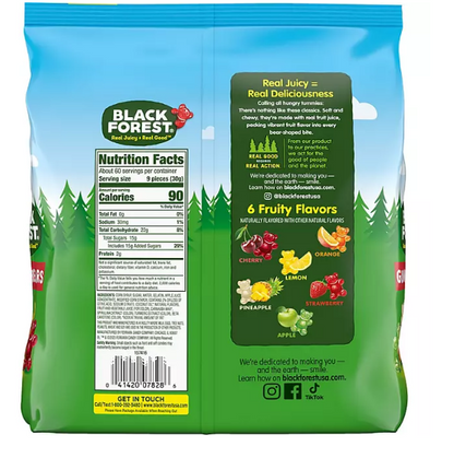 Black Forest Gummy Bears in Resealable Bag (4 lbs.)