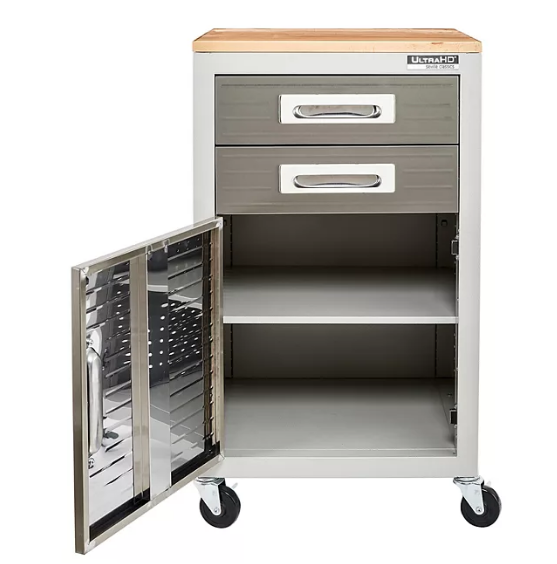 Seville Classics UltraHD 2-Drawer Rolling Storage Cabinet