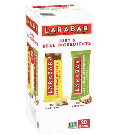 Larabar Fruit & Nut Bar, Apple Pie and Lemon Bar (20 pk.)