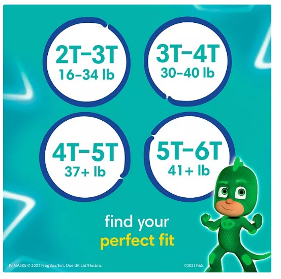 Pampers Easy Ups Training Pants Underwear for Boys (Sizes: 2T-5T)