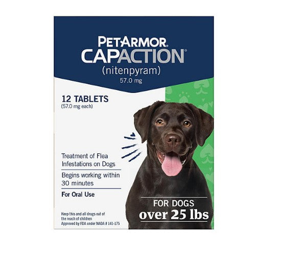 PetArmor CapAction Flea Tabs for Dogs 25+ lbs. (12 ct.)