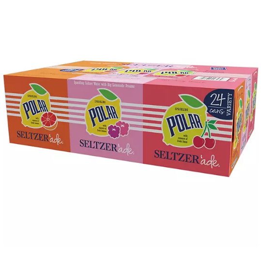 Polar Seltzer'ade Variety Pack (12 fl. oz., 24 ct.)