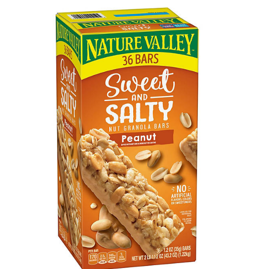 Nature Valley Sweet and Salty Nut Peanut Granola Bars (36 ct.)