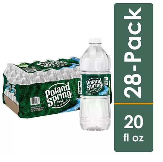 Poland Spring 100% Natural Spring Water (20 oz., 28 pk.)