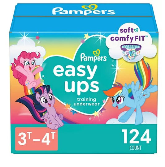 Pampers Easy Ups Training Pants Underwear for Girls (Sizes: 2T-5T)