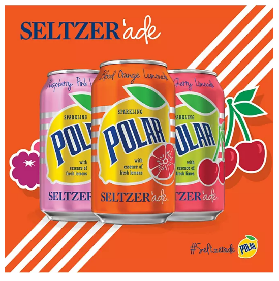 Polar Seltzer'ade Variety Pack (12 fl. oz., 24 ct.)