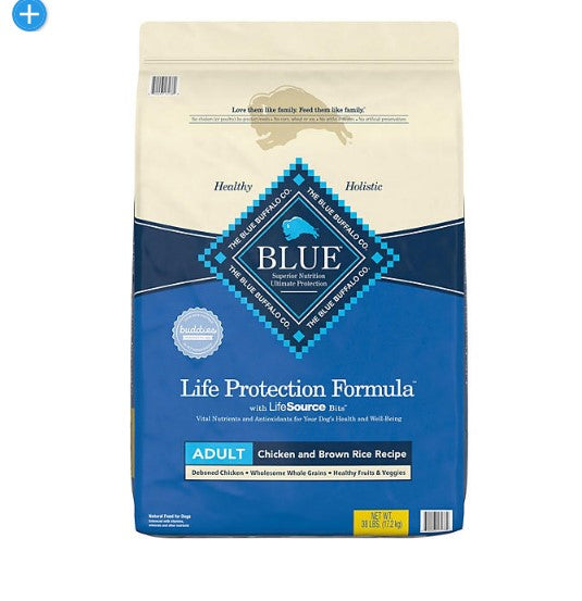 Blue Buffalo Life Protection Formula Natural Adult Dry Dog Food, Chicken & Brown Rice (38 lbs.)